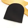 Gorros de Punto para Otoño e Invierno, Gorros Lisos de Color Sólido para Exportación, Gorros Redondos de Máquina, Gorros Cálidos sin Visera para Adultos, Gorros de Lana Estilo Coreano, Punta Redonda