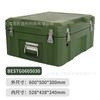 Caja Moldeada por Rotomoldeo Verde Militar, Caja de Transporte de Suministros y Equipo, Caja de Trabajo, Caja de Almacenamiento para Preparación de Combate, Caja de Suministros de Emergencia