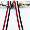 Chapéu listrado de poliéster com vários tamanhos, tingido com fio, com gola traseira, faixa lateral para calças, tecido para casa, sapatos, roupas, acessórios para bagagem