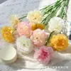 Ramo de flores artificiales de seda de clavel para el Día del Maestro, regalos para el Día de la Madre, decoración de bodas y flores artificiales decorativas