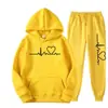 Novedad Otoño e Invierno 2024 Estilo Hombres y Mujeres Ebay Amazon Wish Moda Europea y Americana Tendencia Trajes Deportivos con Estampado de Corazones