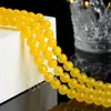 Jiu Ruiya Cristal Natural Ágata Amarillo 7A Cuentas Sueltas Cuentas para Joyería Ágata con Cuentas Cuentas Redondas Productos Semiacabados Venta al por Mayor