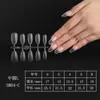 Unhas sem Lixar, Unhas Postiças Dobráveis Foscas, para Treinamento de Nail Artist/Salão, Unhas Postiças de Alta Transparência