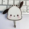 Ganchos para Puerta Cuidadosamente Seleccionados Sanrio Perro Pacha Kuromi Baño Lindos Ganchos Acrílicos Acrílico sin Perforaciones