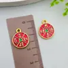 Colgante de Color Dorado Antiguo Conservador del Color Atractor de Fortuna Auspicioso con Goteo de Aceite para Pulsera Collar DIY Accesorios de Joyería