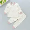 Uma geração de roupas de bebê para outono e primavera calças algodão sem costura roupas para recém-nascidos bebê abertura frontal conjunto de underwear