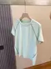 ¡Pedidos de fábrica! Nuevo Producto de Verano: Camiseta Deportiva de Manga Corta para Mujer, Transpirable, Bloqueo de Color, Costuras, Seda Helada, Secado Rápido, para Exteriores