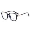 M3105 Nueva montura gruesa lisa TR90 para hombre y mujer, montura japonesa negra, gafas de lente plana anti luz azul, se puede equipar con miopía