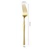 Juego de Cuchillo, Tenedor y Cuchara Delgado de Acero Inoxidable 304, Vajilla Estilo Francés para Restaurantes de Hotel, Juego de Cuchillo y Tenedor para Bistec, Cuchara para Postre para el Hogar