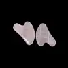 Placa Gua Sha de Dedo Rosa Intenso Grado A, Herramienta Gua Sha de Masaje de Belleza de Cristal Rosa Natural, Masajeador de Puntos de Acupuntura de Jade para Rostro y Cuerpo