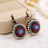 Pendientes de estilo étnico bohemio vintage cuidadosamente seleccionados con cierre francés de diamantes completos, tachuelas y accesorios para orejas, populares en Aliexpress y Ebay