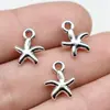 12x 10mm 0,64g multicolor joias para comércio exterior acessórios atacado animal marinho pingente de estrela do mar