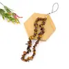 Cadena de Teléfono con Colgante de Perlas de Moda Estilo Ins Amatista Natural Piedra Triturada Correa para Teléfono Accesorios de Decoración DIY Venta al por Mayor