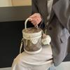 Bolsa Saco Casual Simples para Mulheres 2026 Versão Coreana Nova Tendência Bolsa de Ombro com Corrente Moda de Nicho Bolsa Transversal para Mulheres