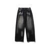 Roupa Vintage 2025 Outono Novo Jeans Masculino Solto Reto de Perna Larga Americano Retrô Lavado Desgastado