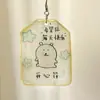 Oso autocrítico personaje feliz texto colgante de alta calidad llavero acrílico colgante de bolsa regalo coleccionable para enviar a amigos