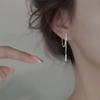 Brincos de Corrente Longa para Mulheres, Estilo Minimalista Criativo, Design Novo, Design de Nicho, Brincos Elegantes de Alta Qualidade, Modernos