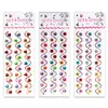Adesivo de diamante autoadesivo acrílico acessórios para moldura de foto diy adesivo de diamante colorido decoração de superfície de maquiagem de palco infantil adesivo de diamante