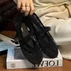 Zapatos Mary Jane de tira única con suela plana y malla hueca, nueva moda de verano 2026, zapatos de red poco profundos para mujer