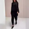 Conjunto de Pantalones Casuales de Color Sólido Deportivos Modernos con Cordones y Múltiples Bolsillos de Moda Otoño 2024 de Comercio Exterior Europeo y Americano