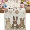 Nuevo camino de mesa de Pascua de Amazon con estampado de huevos de Pascua, Suministros para decoración de mesa festiva al aire libre