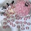 Venta al por mayor de fábrica 13 mm vidrio cerezo japonés gordo vidrio cuentas sueltas DIY collar de hilo hecho a mano material para pendientes