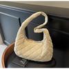 Bolso acolchado estilo francés transfronterizo con un toque de alta gama, bolso simple para el hombro Otoño e Invierno 2026, gran capacidad, bolso de hombro y bandolera de moda