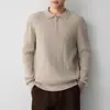 Suéter Mokaike de Alto Nivel para Hombre con Media Cremallera, Nueva Colección Otoño 2026, Tejido de Punto para Hombre con Punto Trenzado 22312