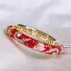 Pulseira de Esmalte Cloisonné de Pequim Camada Dupla Oca Aberta Modelo Mãe e Filho Infantil Presente Cidade Proibida e Palácio de Verão Metabo