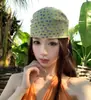Turbante Americano Y2K Millennial Hot Girl Hip-Hop Street Trendy Cool Lenço Quadrado Novo Fino Simples Faixa de Cabelo Aro de Cabelo