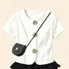 Conjunto de Dos Piezas Dulce Estilo Coreano Japonés para Niñas - Top y Falda de Encaje tipo Pastel - Verano 2026