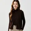 Ranurado engrosado, ¡lavable a máquina! Nuevo chaleco de punto versátil, cuello en V de hilo fino, para usar en capas, chaleco corto de lana, para mujer