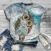 Camiseta informal de manga corta con estampado digital de animales en 3D de dibujos animados para mujer, estación independiente transfronteriza entre Europa y Estados Unidos, 2023