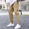 Macacão novo transfronteiriço calças de jogging calças casuais cordão cintura elástica esportivo ao ar livre corrida calças de rua de algodão