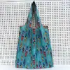 Bolsa de Ombro Casual Fashion para Viagem de Menina, Sacola de Compras de Supermercado Portátil de Nylon para Venda por Atacado