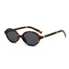 Gafas de Sol para Mujer, Estilo Nerd Retro Americano Ovaladas Elegantes de Montura Pequeña, Anti-UV, Gafas de Sol de Celebridad de Internet para Mujer