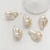 Perlas de Imitación Barrocas de Forma Irregular con Efecto Aurora Iridiscente, Cuentas Sueltas con Agujero Pasante, Accesorios para Manualidades de Cuentas DIY de Concha de Imitación