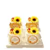 2026 Feliz Día del Maestro Decoración para Pastel Acrílico Topper Girasol Excelente Maestro Inserto