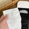 Calcetines de niña de seis colores con rayas verticales hasta la pantorrilla, calcetines largos transpirables de color liso sin costuras para bebé