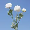 Peonía Artificial con Tres Cabezas, Flores Artificiales Tipo Loto, Decoración para el Hogar, Flores Decorativas para Fotografía de Bodas