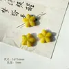 Serie Verde Amarillo de Fuegos Artificiales de Vidrio Checo Doméstico Placa Grabada Hoja Hecha a Mano Pintada con Oro Materiales y Accesorios para Pulsera DIY