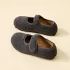 Pantuflas de Algodón Mary Jane Lidani para Mujer, Nuevo Invierno 2026 Antideslizantes sin Cordones Zapatos de Algodón Boken para Uso en Exteriores