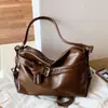 Bolso de Axila para Mujer 2026 Nuevo Otoño Vintage Bolso Tote para Viajes Diarios Gran Capacidad Bolso de Hombro Versátil Bolso Cruzado