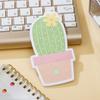 Notas adhesivas de cactus transfronterizas papel de notas forma especial coloridas para estudiante pegatinas N-Veces pegatinas creativas para libro de mano mensaje