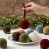 Shengyuan Nova Árvore de Natal Veludo Bola de Natal Enfeites Conjunto de Decoração de Natal Enfeites Decorativos de Natal