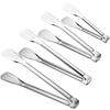 Pinzas para Alimentos de Acero Inoxidable 304, Simples y Multifuncionales, Pinzas para Bistec Anti-Escaldaduras, Pinzas para Pan de Tres Líneas Engrosadas Antideslizantes, Pinzas para Compartir Comida