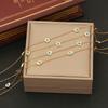 [Ice Moe] Collar de Ojo de Aceite Goteante Palma Estrella Joyería de Acero Inoxidable Joyería Transfronteriza Europea y Americana para N084