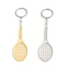 Deseo Serie Fitness Popular Creativa de Aliexpress Raqueta de Tenis Raqueta de Bádminton Llavero Colgante de Metal Collar