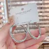 Pendientes de Aro Geométricos Estilo Europeo y Americano con un Ambiente de Alta Gama, Elegante, de Moda y Tendencia, Populares entre los Influencers, Nuevos Accesorios de Oreja de Moda 2026