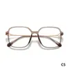 Studiomuku Madera Gafas Frescas Carpe Diem Cuadrado Marco Grande Marco de Gafas Ultraligero Marco de Gafas Texturizado